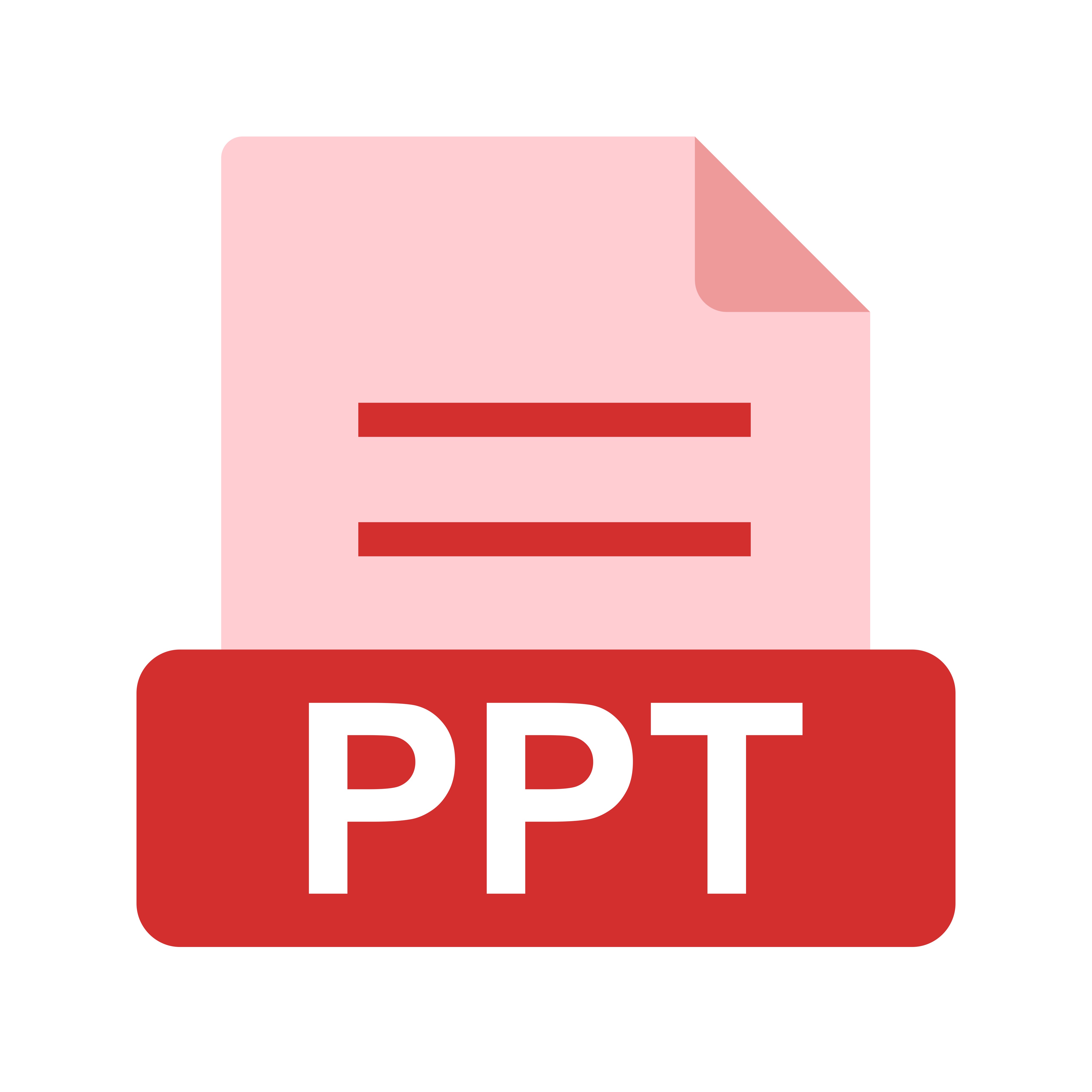PPT, file, presentation icon vector image. Can also be used for file format, design and storage. Suitable for mobile apps, web apps and print media.
