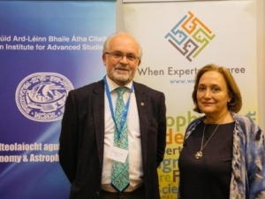 Prof. Luke Drury and Prof. Maria Baghramian at one of the WEXD meetings.